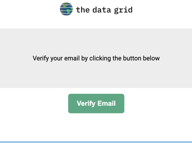 Screencap showing the verification email