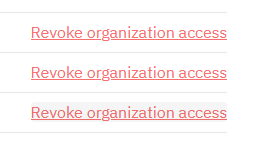 Screencap of the revoke access button